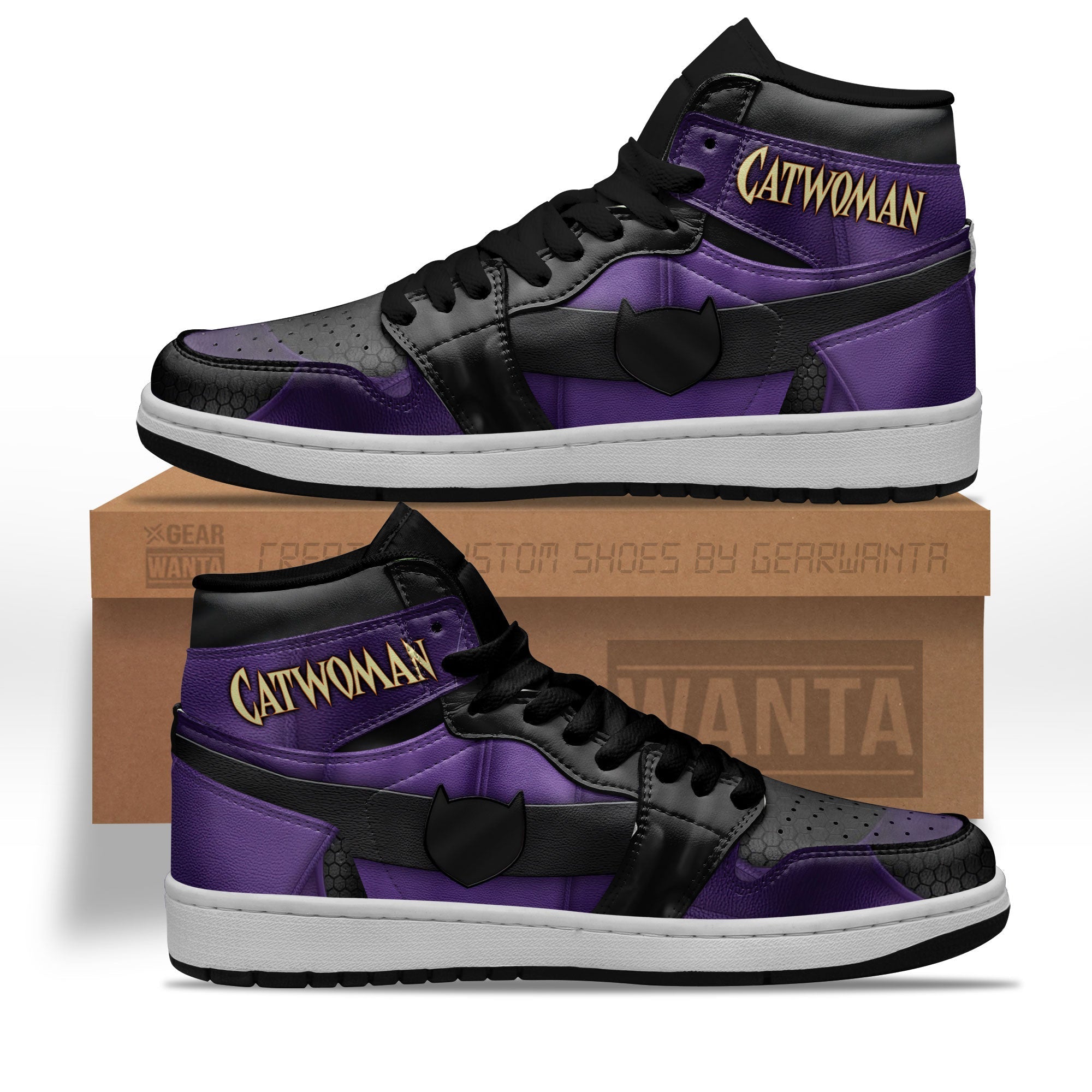 Catwoman J1s Sneakers Villains Sneakers  Grabiiva