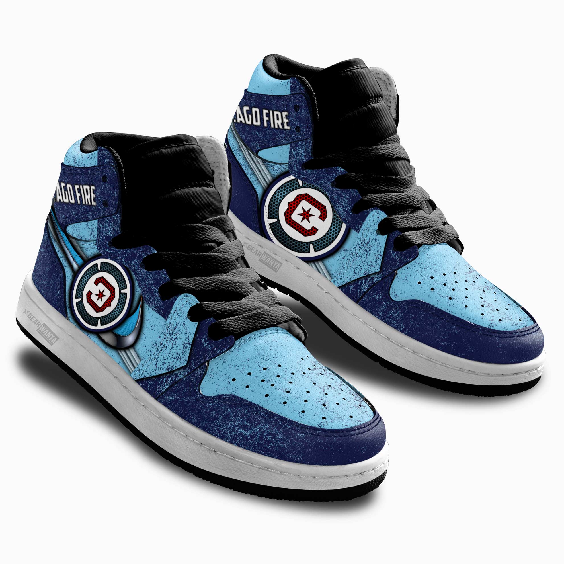Chicago Fire Kid J1 Sneakers Custom Shoes For Kids Grabiiva