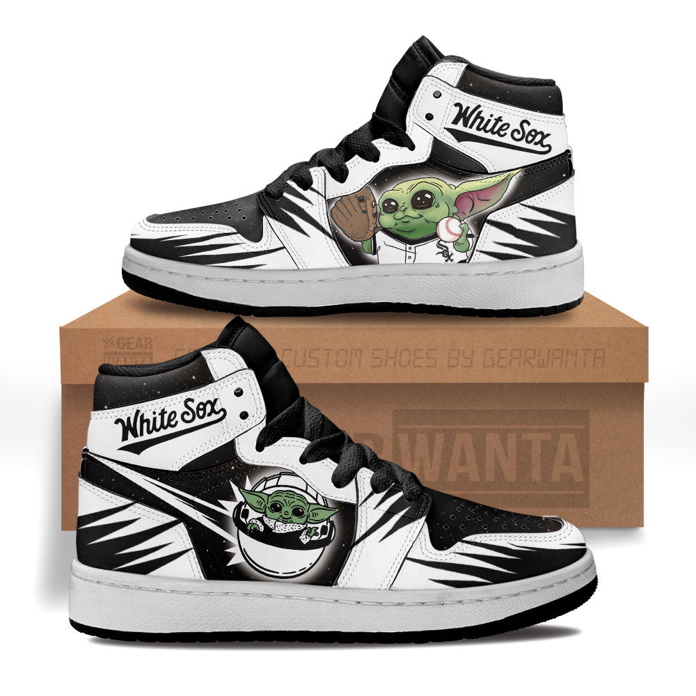 Chicago White Sox Kid J1s Sneakers Custom For Kids Grabiiva