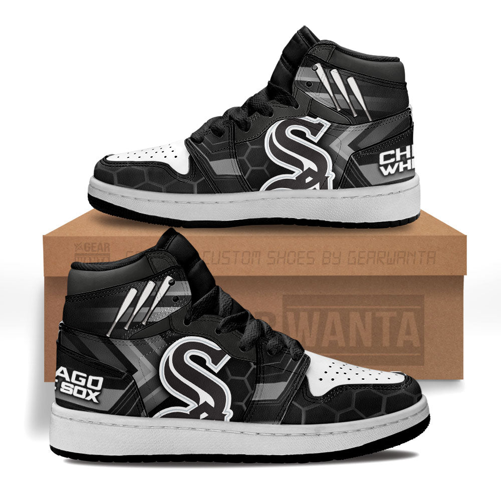 Chicago White Sox Kid J1s Sneakers Custom Grabiiva