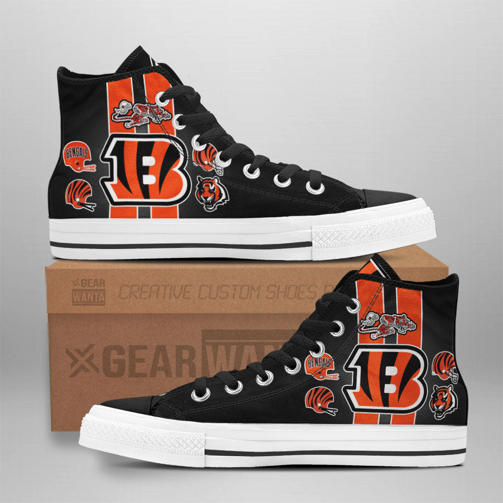 Cincinnati Bengals High Top Shoes Custom Sneakers Grabiiva