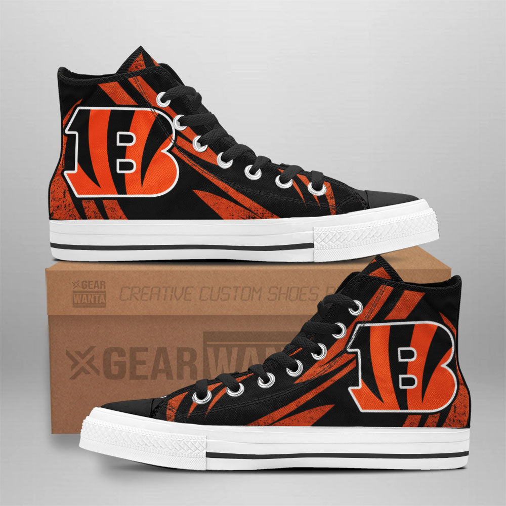 Cincinnati Bengals High Top Shoes Custom Sneakers Grabiiva