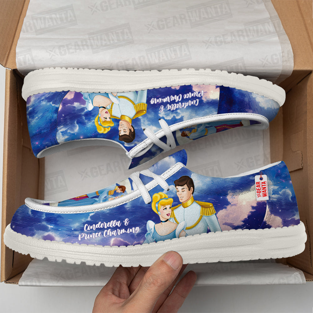 Cinderella And Prince Charming Loafer Shoes Grabiiva