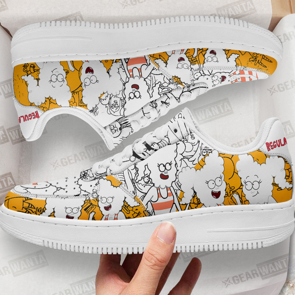 CJ Regular Show Air Sneakers Custom Cartoon Shoes Grabiiva