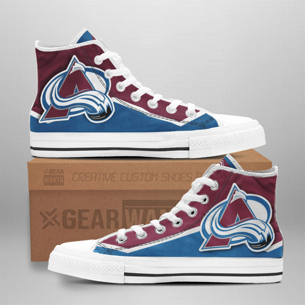 Colorado Avalanche High Top Shoes Custom Sneakers Grabiiva