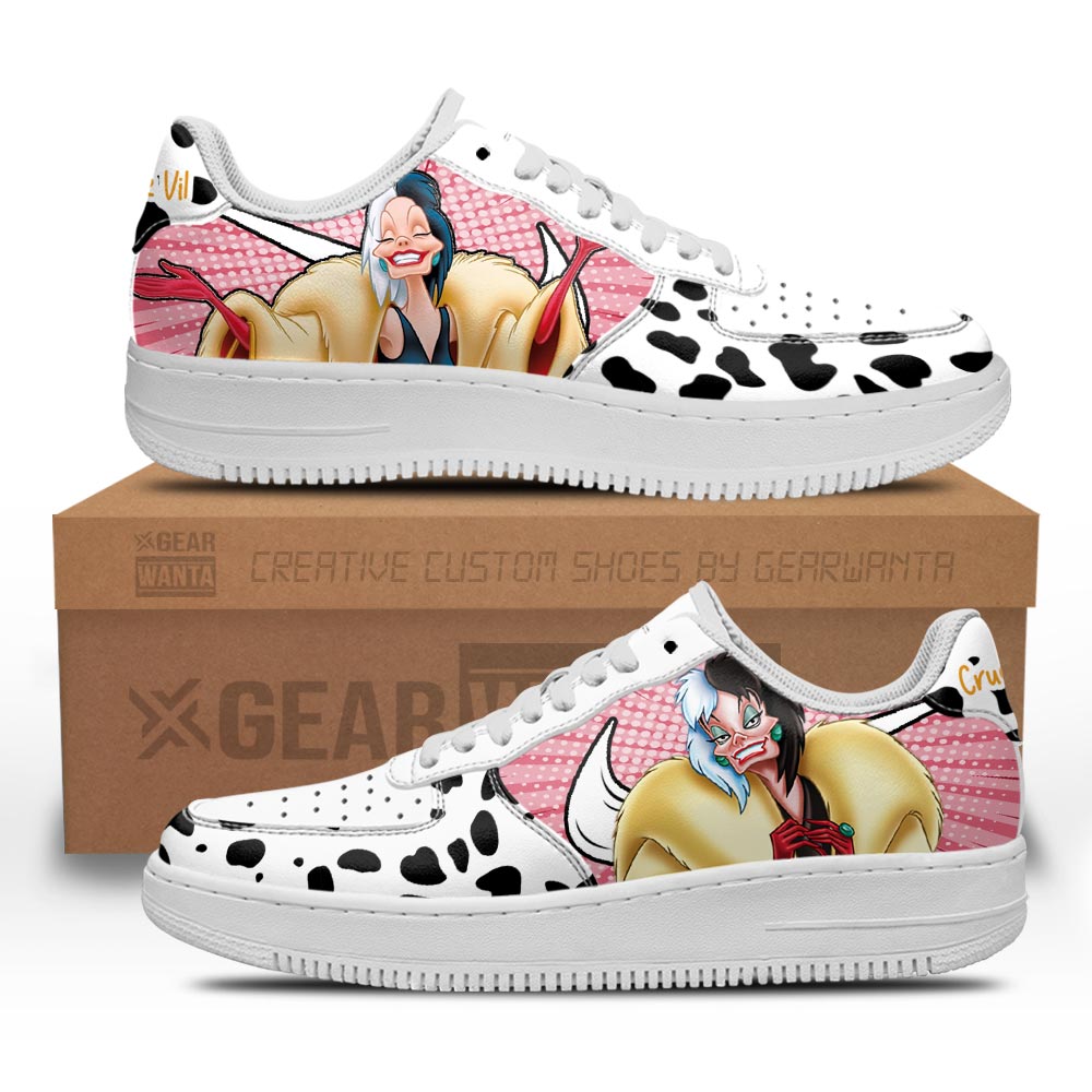 Cruella de Vil Air Sneakers Custom Shoes Grabiiva