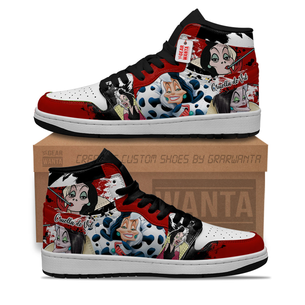 Cruella de Vil J1 Shoes Cartoon Collection  Grabiiva