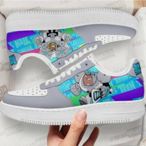 Cycborg Air Sneakers Custom Teen Titan Go Cartoon Shoes Grabiiva
