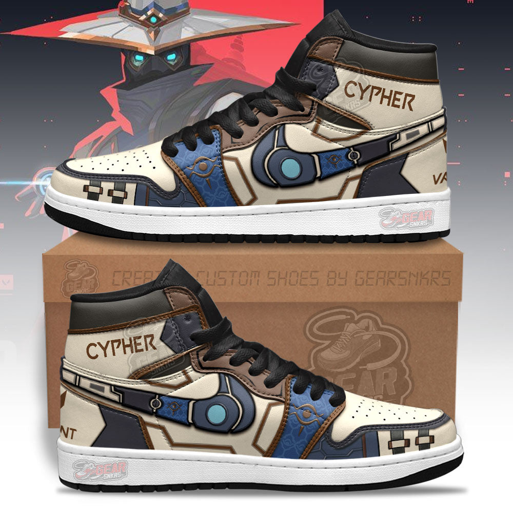 Cypher Valorant Agent J1s Sneakers For Gamer MN13  Grabiiva