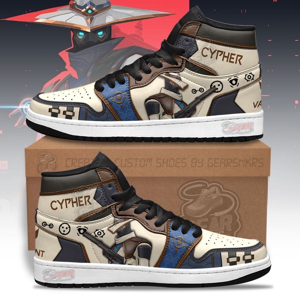 Cypher Valorant Agent J1s Sneakers For Gamer MN13  Grabiiva