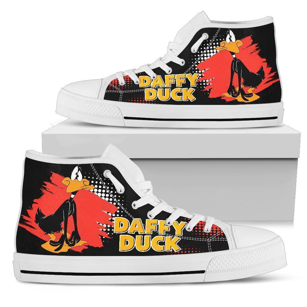 Daffy Duck High Top Shoes Looney Tunes Fan Grabiiva