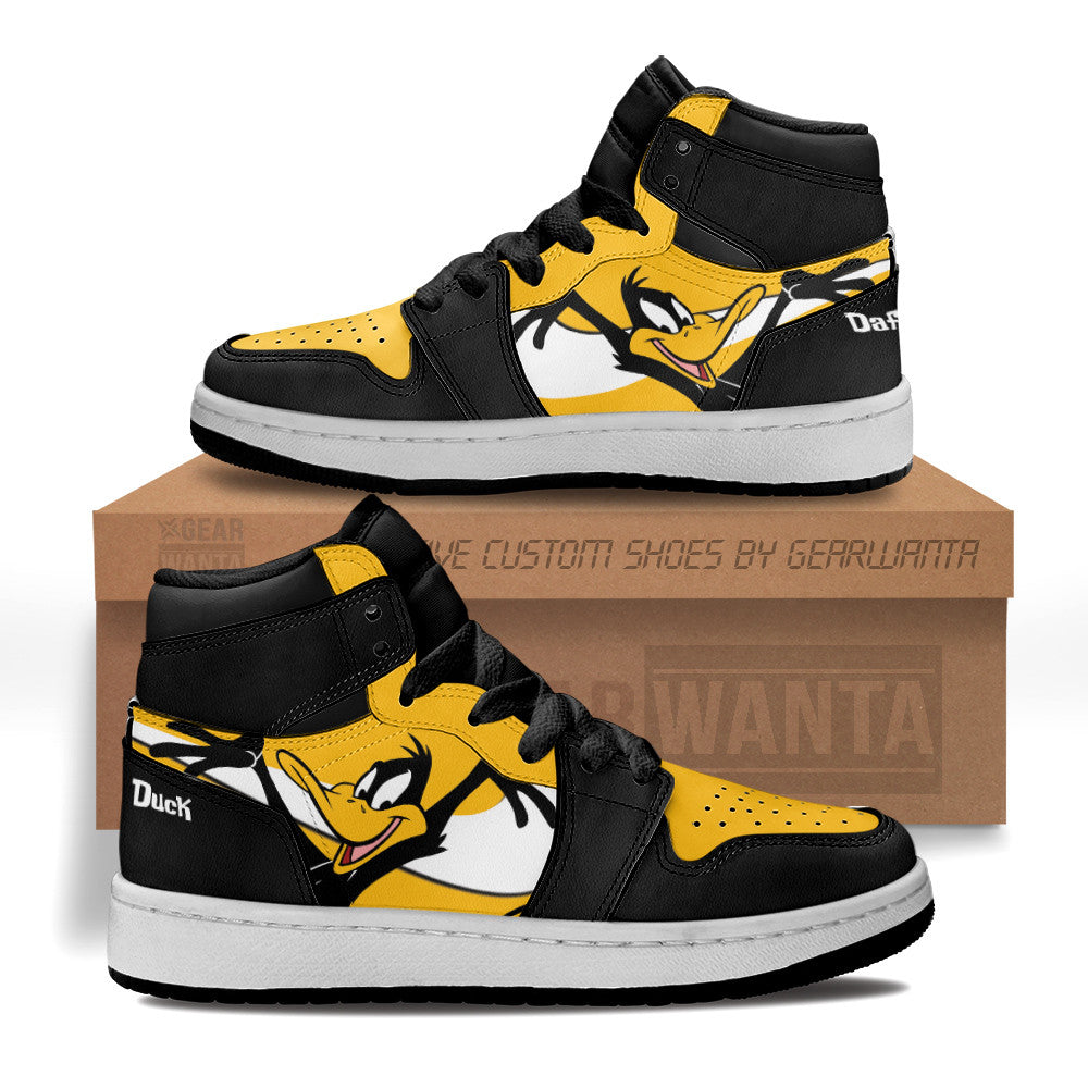 Daffy Duck Kid J1s Sneakers Custom Grabiiva