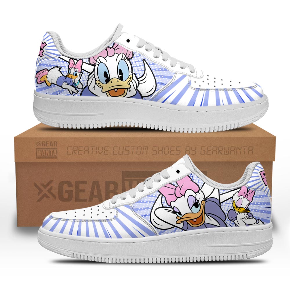 Daisy Duck Air1 Sneakers NAF Custom Shoes Grabiiva
