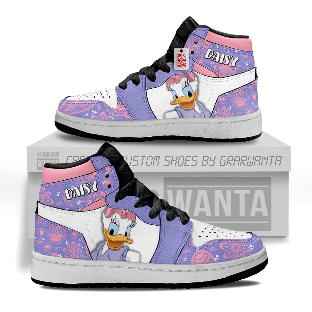 Daisy Duck Kid J1s Sneakers Cartoon Collection Grabiiva