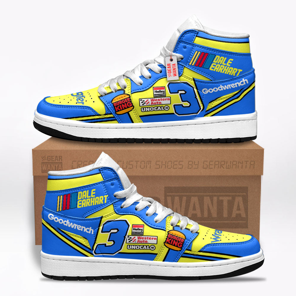 Dale Earnhardt Wrangler J1s Sneakers Custom Wrangler Sneakers  Grabiiva