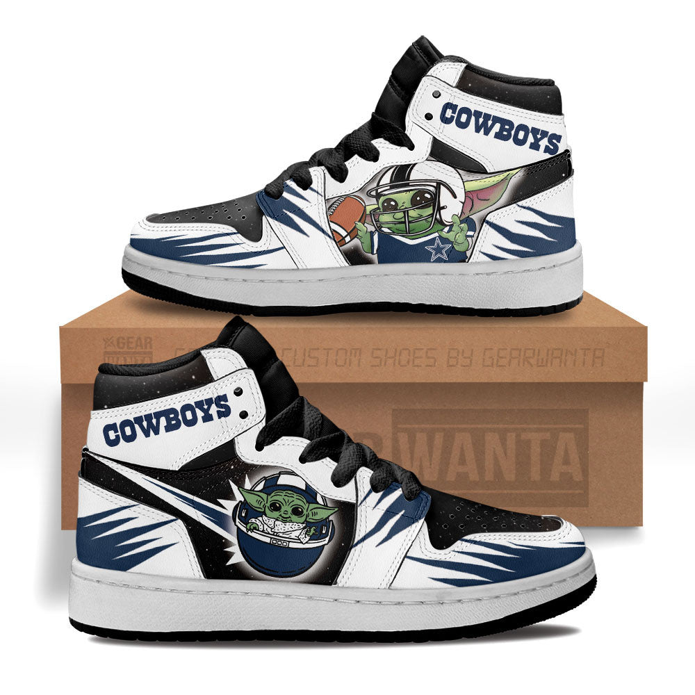 Dallas Cowboys Kid J1s Sneakers Custom For Kids Grabiiva