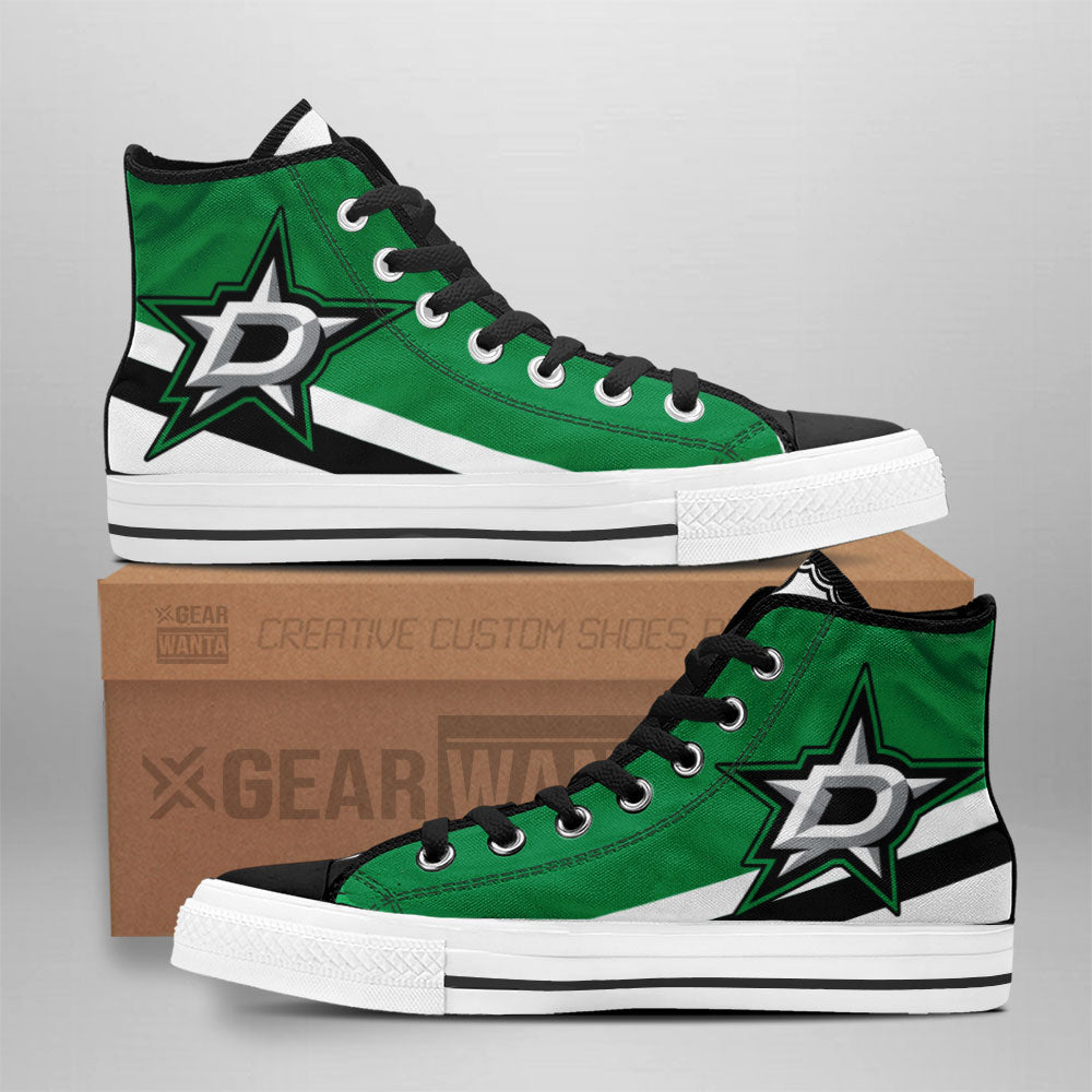Dallas Stars High Top Shoes Custom Sneakers Grabiiva