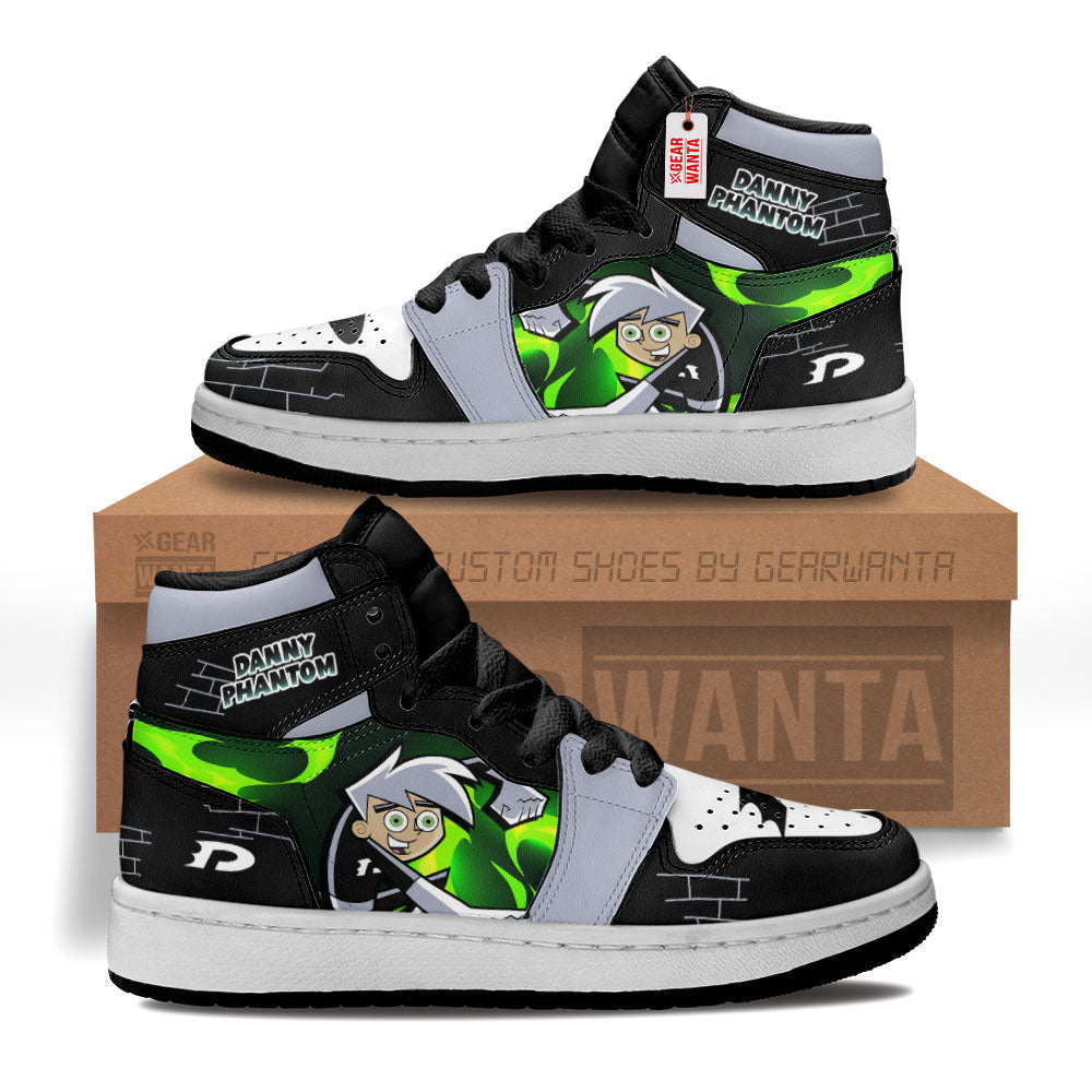 Danny Phantom Kid J1s Sneakers Custom For Kids Grabiiva