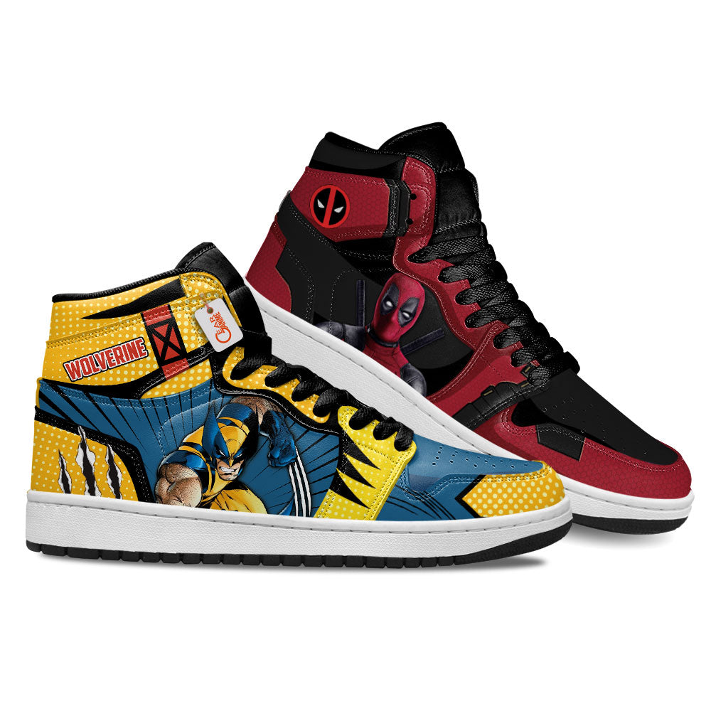 Deadpool Wolverine J1s Sneakers Custom  Grabiiva