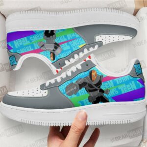 Deathstroke Air Sneakers Custom Teen Titan Go Cartoon Shoes Grabiiva
