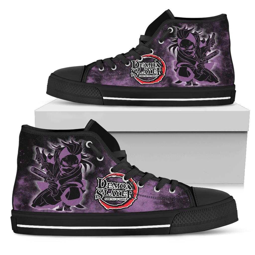 Demon Slayer Genya High Top Shoes Anime Custom MN03 Grabiiva