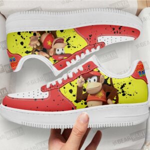 Diddy Kong Super Mario Air Sneakers Custom For Gamer Shoes Grabiiva