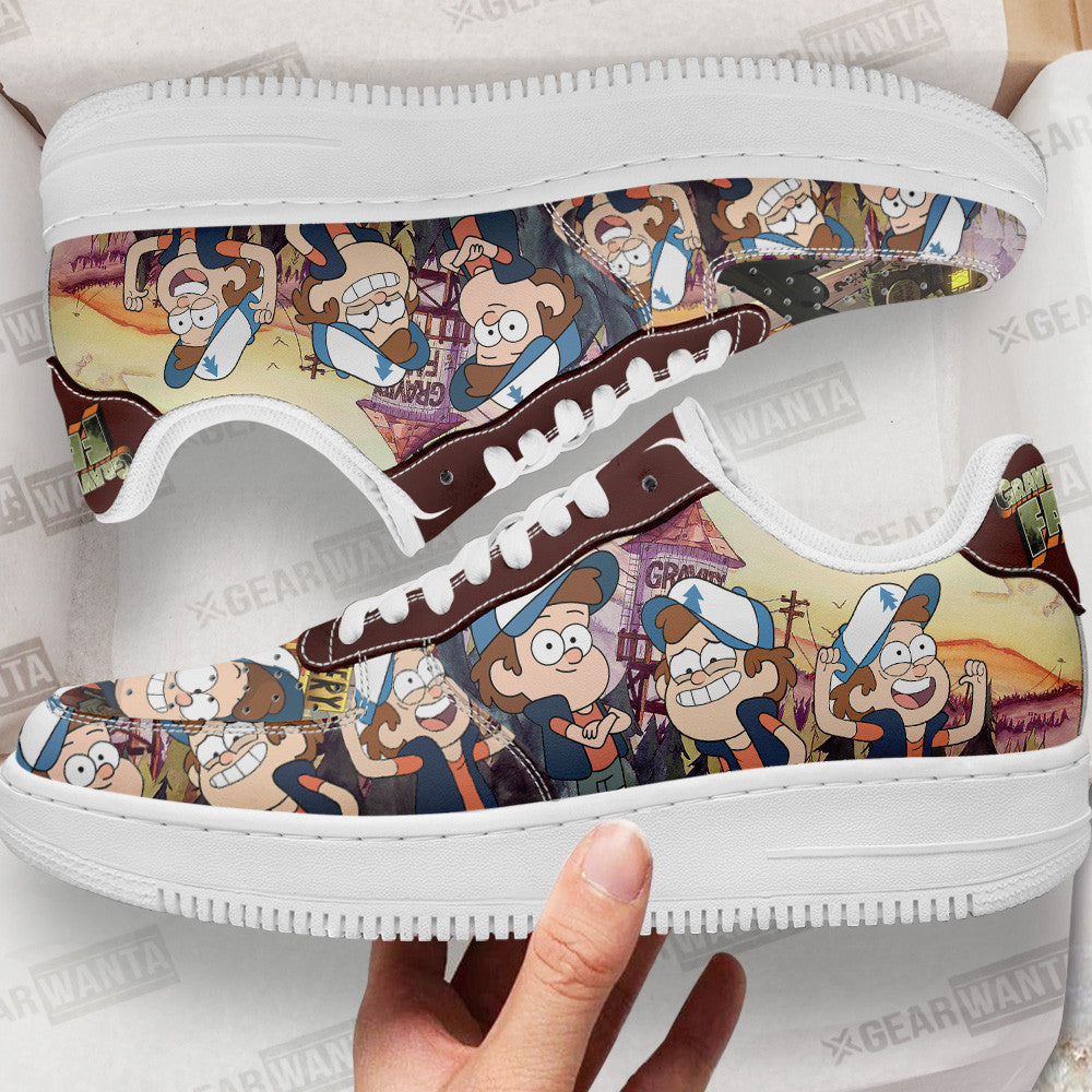 Dipper Pines Gravity Falls Air Sneakers Custom Cartoon Shoes Grabiiva
