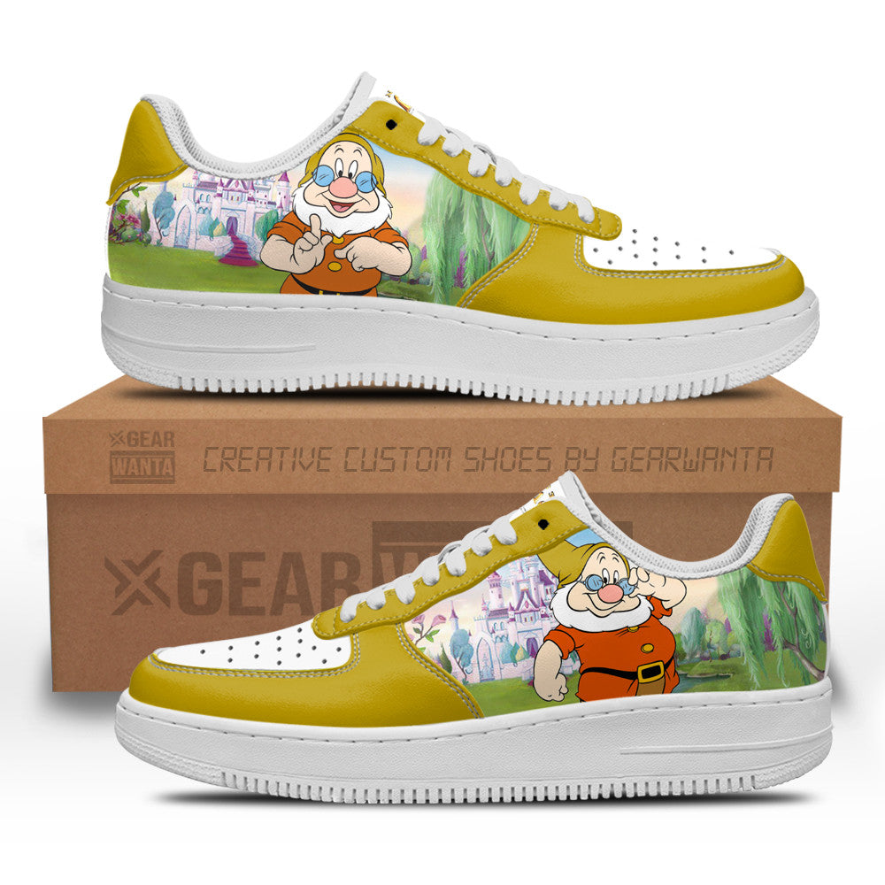 Doc Snow White and 7 Dwarfs Custom Air Sneakers QD12 Grabiiva