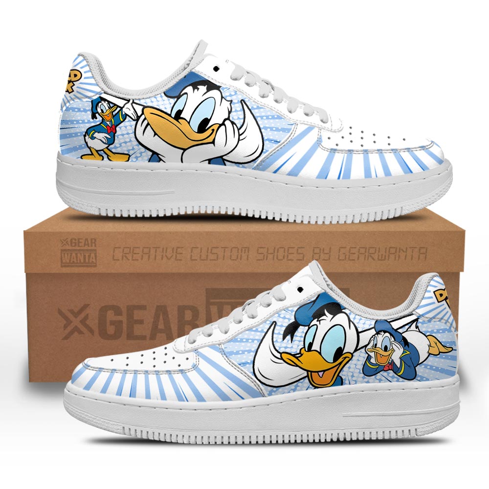 Donald Duck Air Sneakers Custom For Cartoon Fans Grabiiva