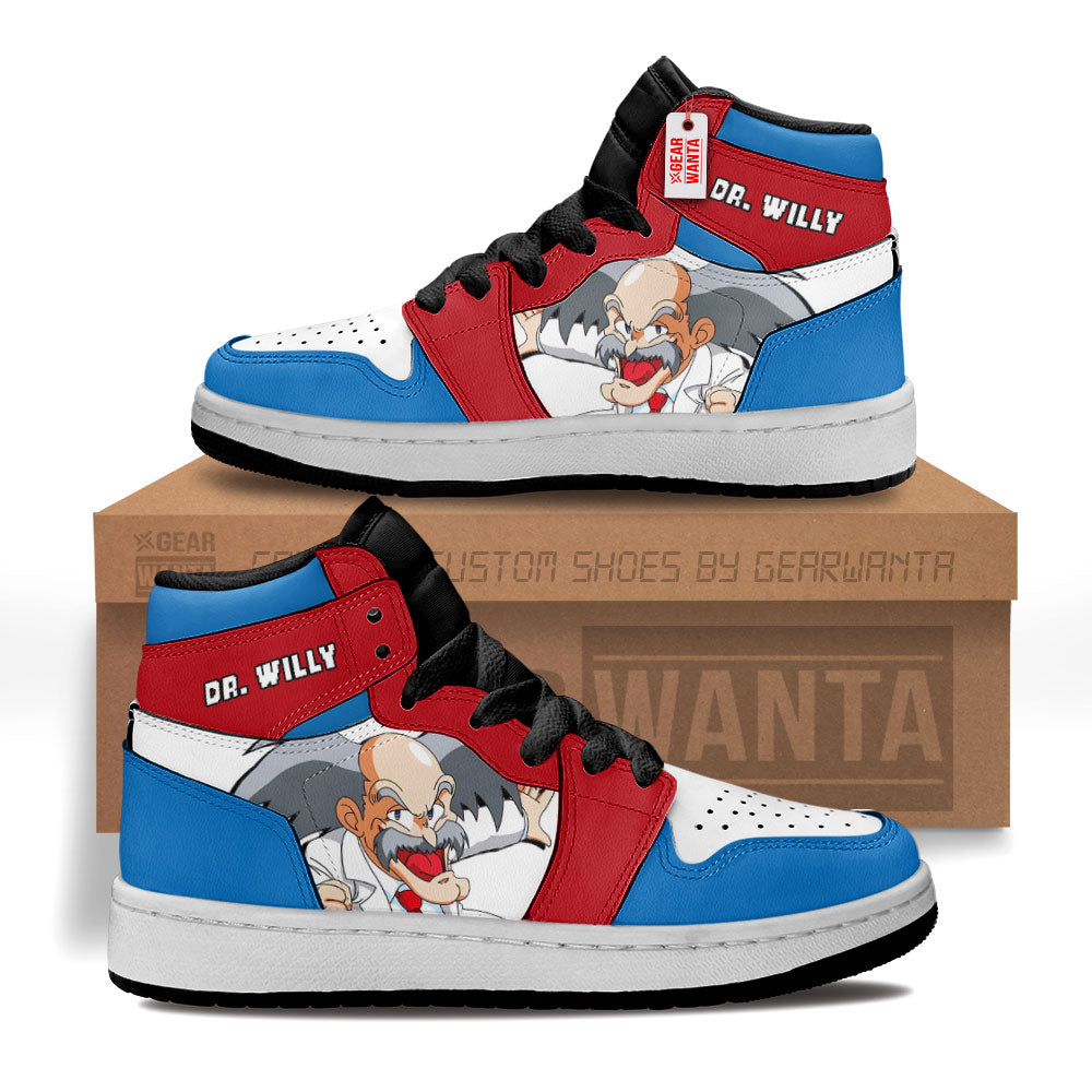 Dr. Willy Mega Man Kid J1s Sneakers Custom For Kids Grabiiva