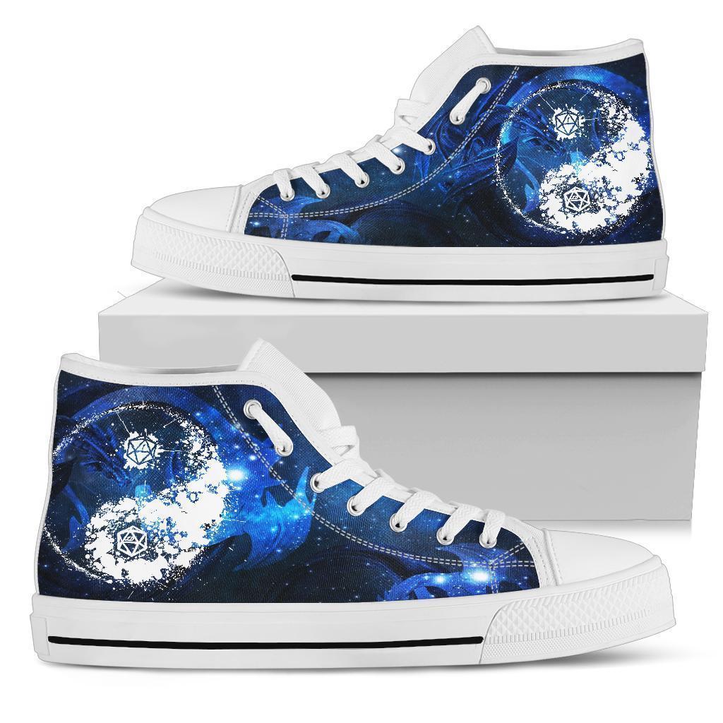 Dungeons And Dragon Sneakers Yin Yang High Top Shoes Grabiiva