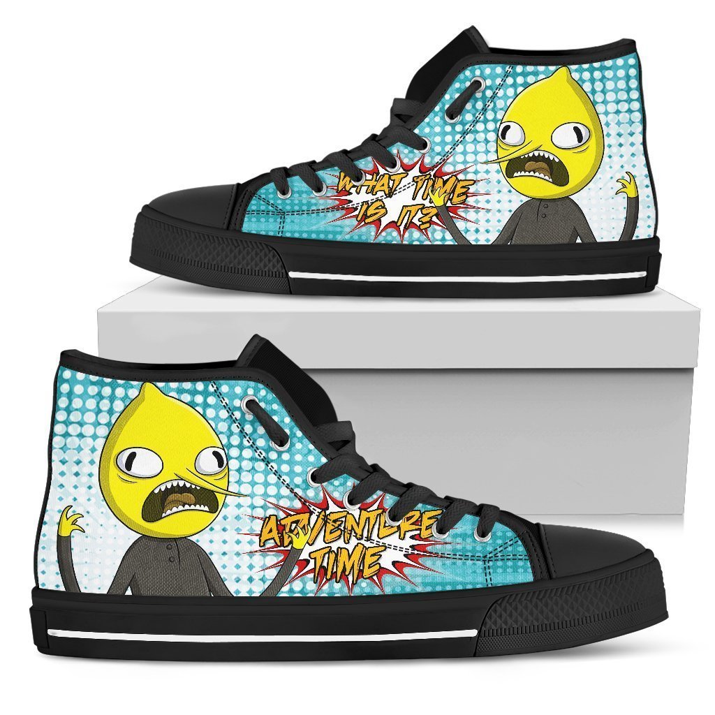 Earl Of Lemongrab Sneakers Adventure Time High Top Shoes Gift Grabiiva