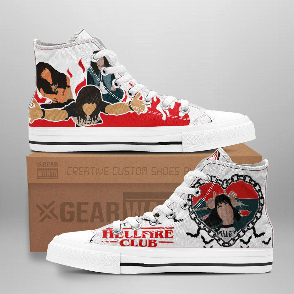 Eddie Munson High Top Shoes Custom Stranger Things Sneakers Grabiiva