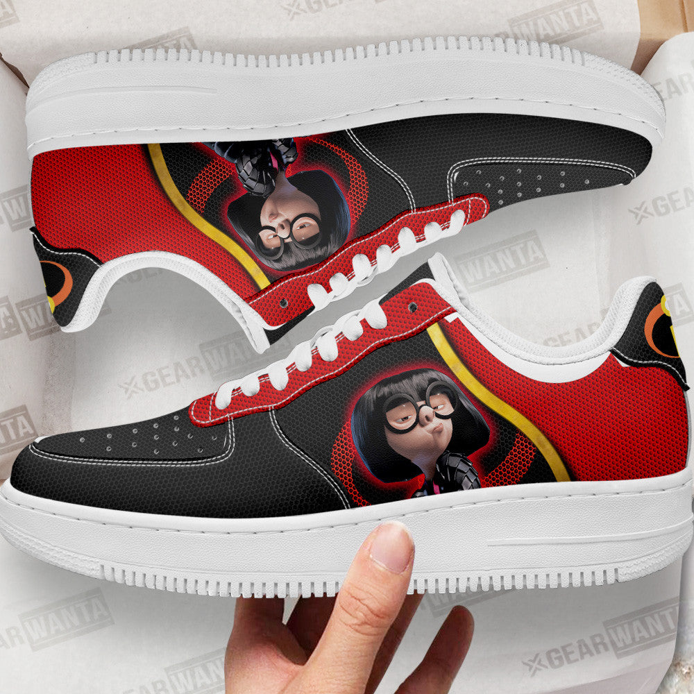 Edna Mode Air Sneakers Custom Incredible Family Cartoon Shoes Grabiiva