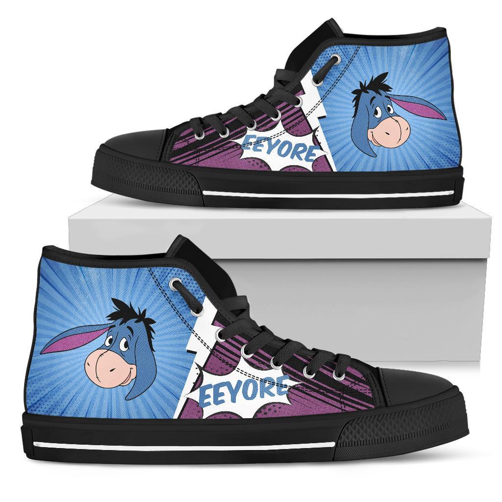 Eeyore Sneakers Winnie The Pooh Friends High Top Shoes Fan Grabiiva