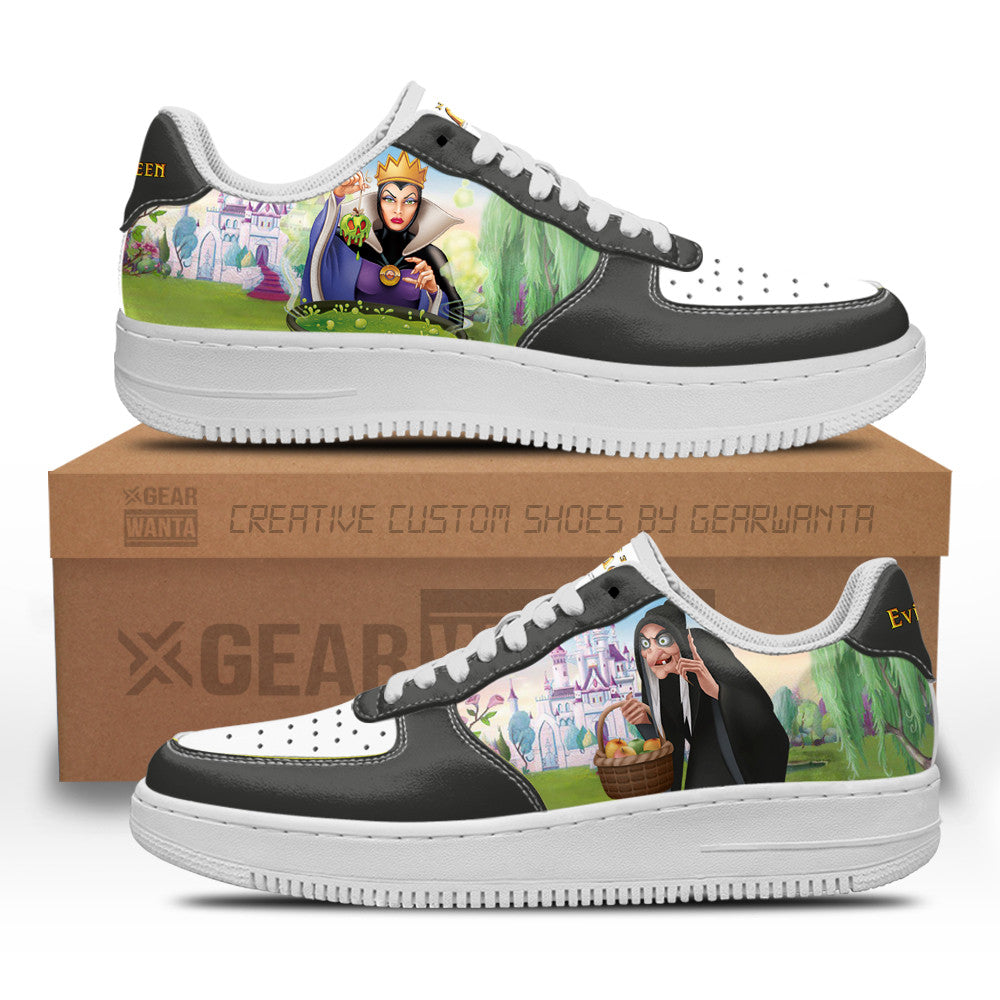 Evil Queen Snow White and 7 Dwarfs Custom Air Sneakers QD12 Grabiiva