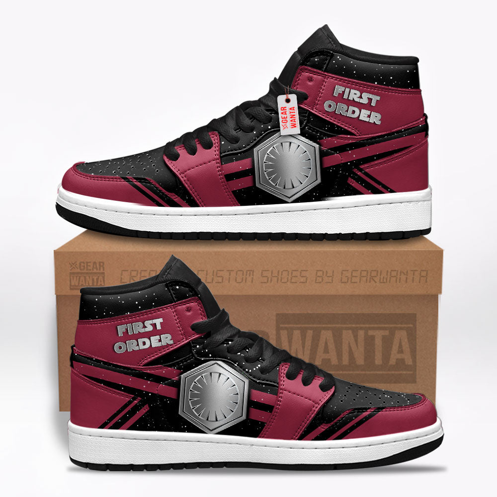 First Order Star Wars Symbol J1s Sneakers Custom TT20  Grabiiva