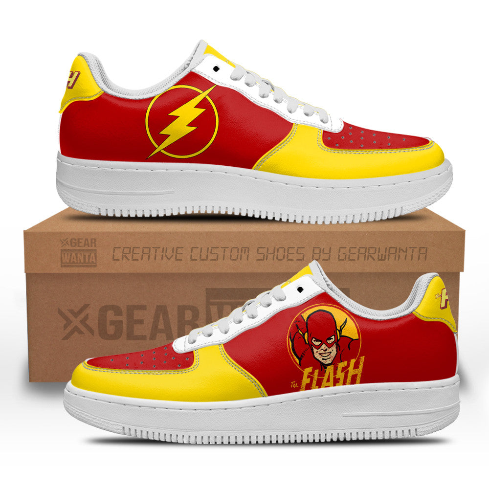 Flash Super Hero Custom Air Sneakers QD22 Grabiiva
