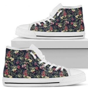 Flowers Women's High Top Shoes Gift Idea Grabiiva