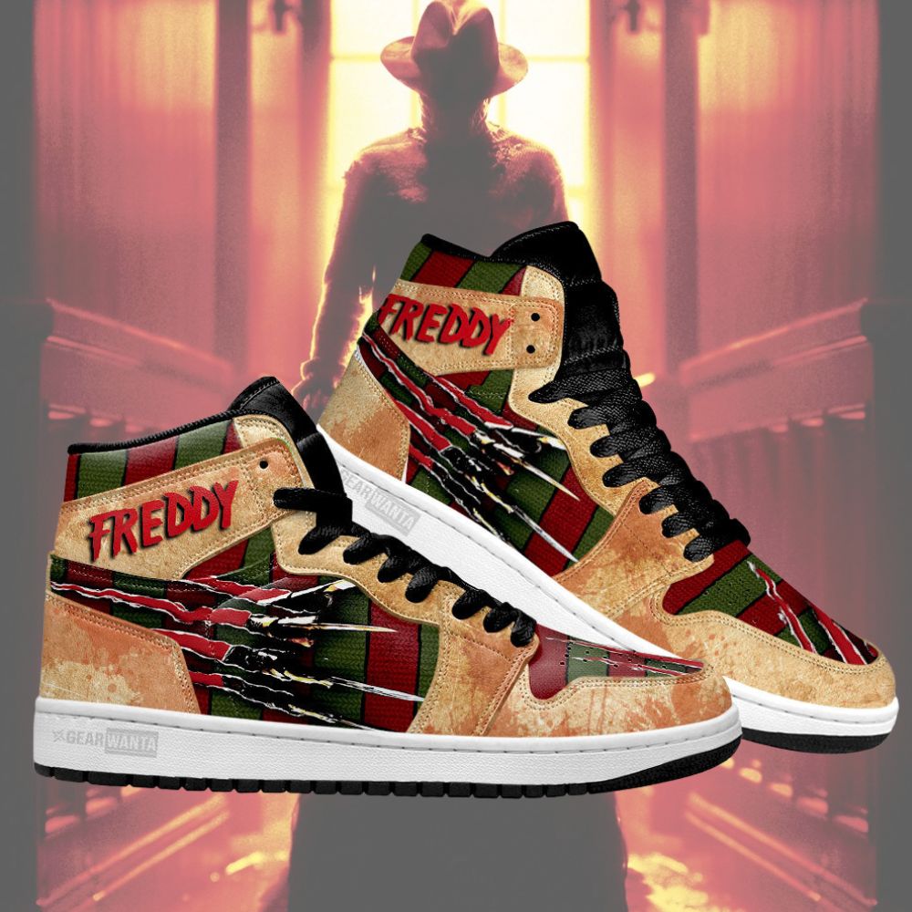 Freddy Krueger J1s Sneakers A Nightmare on Elm Street  Grabiiva