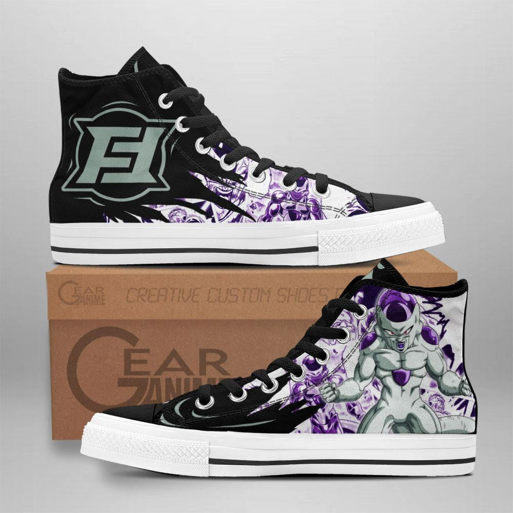 Frieza High Top Shoes Custom Manga Anime Dragon Ball Sneakers Grabiiva