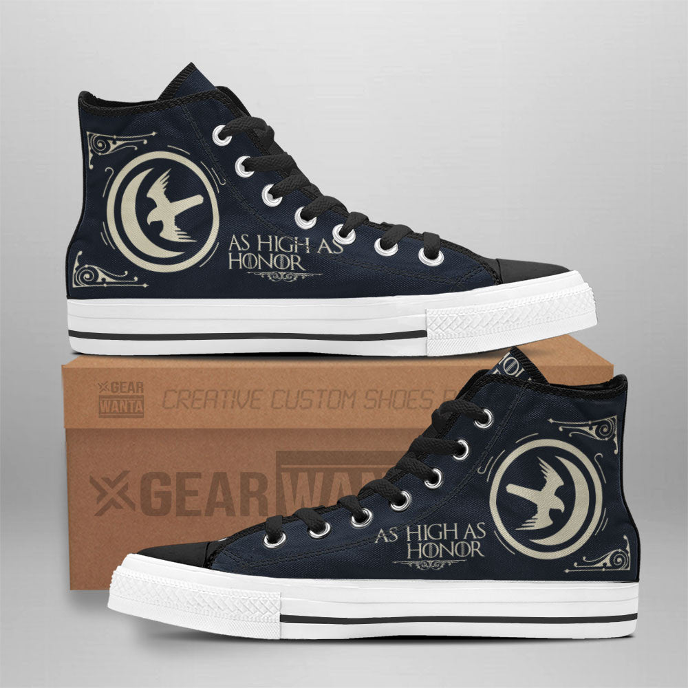 Game Of Thrones Arya High Top Shoes Custom For Fans Grabiiva