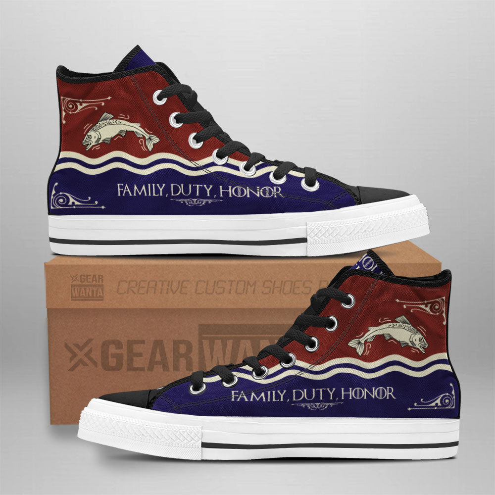 Game Of Thrones Tully High Top Shoes Custom For Fans Grabiiva
