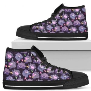 Gengar Shoes High Top Gift For Poke Fan Grabiiva