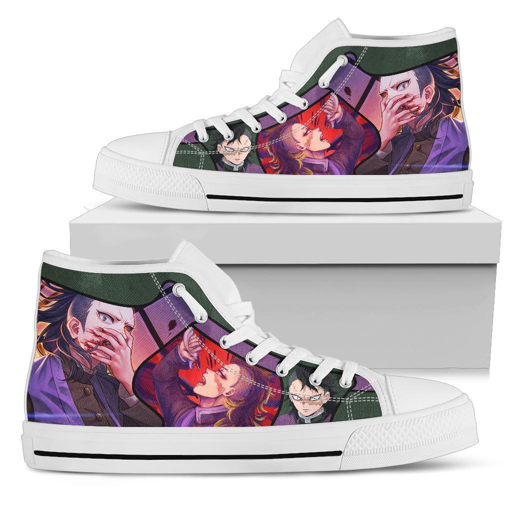 Genya Sneakers Demon Slayer High Top Shoes Anime Fan MN19 Grabiiva