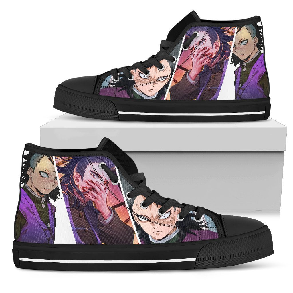 Genya Sneakers Demon Slayer High Top Shoes Anime Fan MN19 Grabiiva