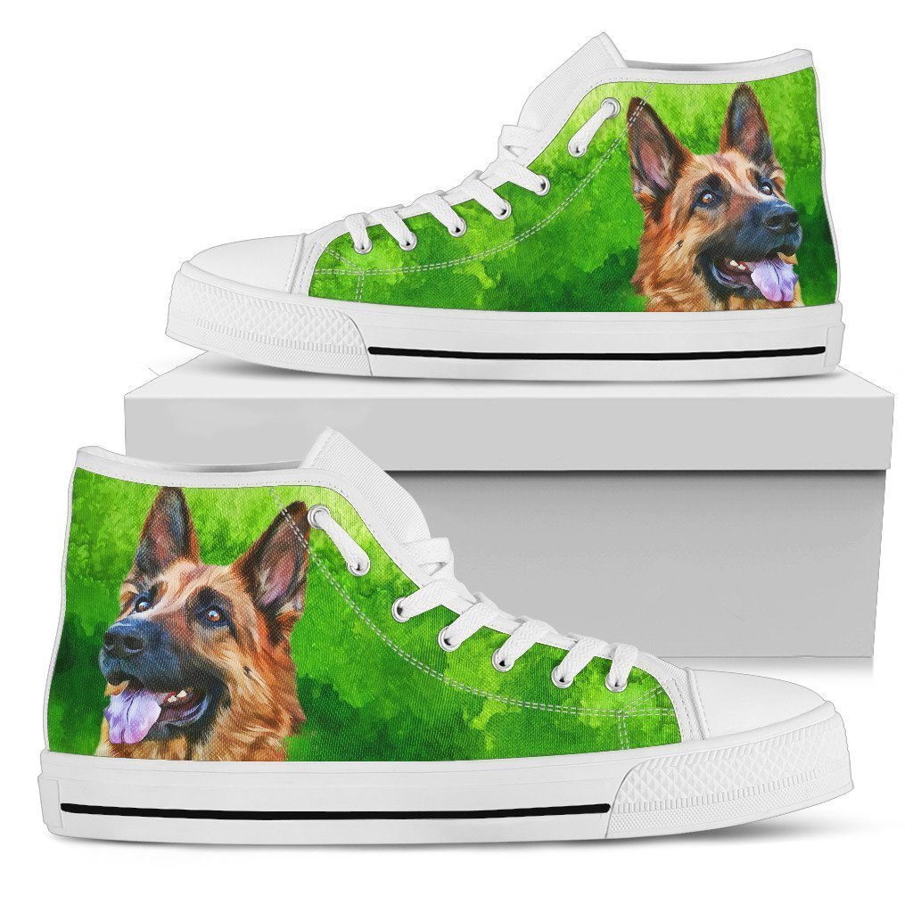 German Shepherd Shoes High Top For Women Grabiiva