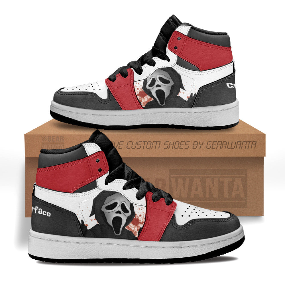 Ghostface Scream Kid J1s Sneakers Custom Grabiiva