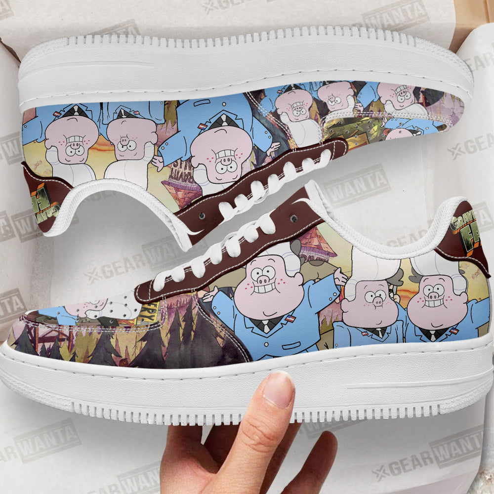 Gideon Gleeful Gravity Falls Air Sneakers Custom Cartoon Shoes Grabiiva