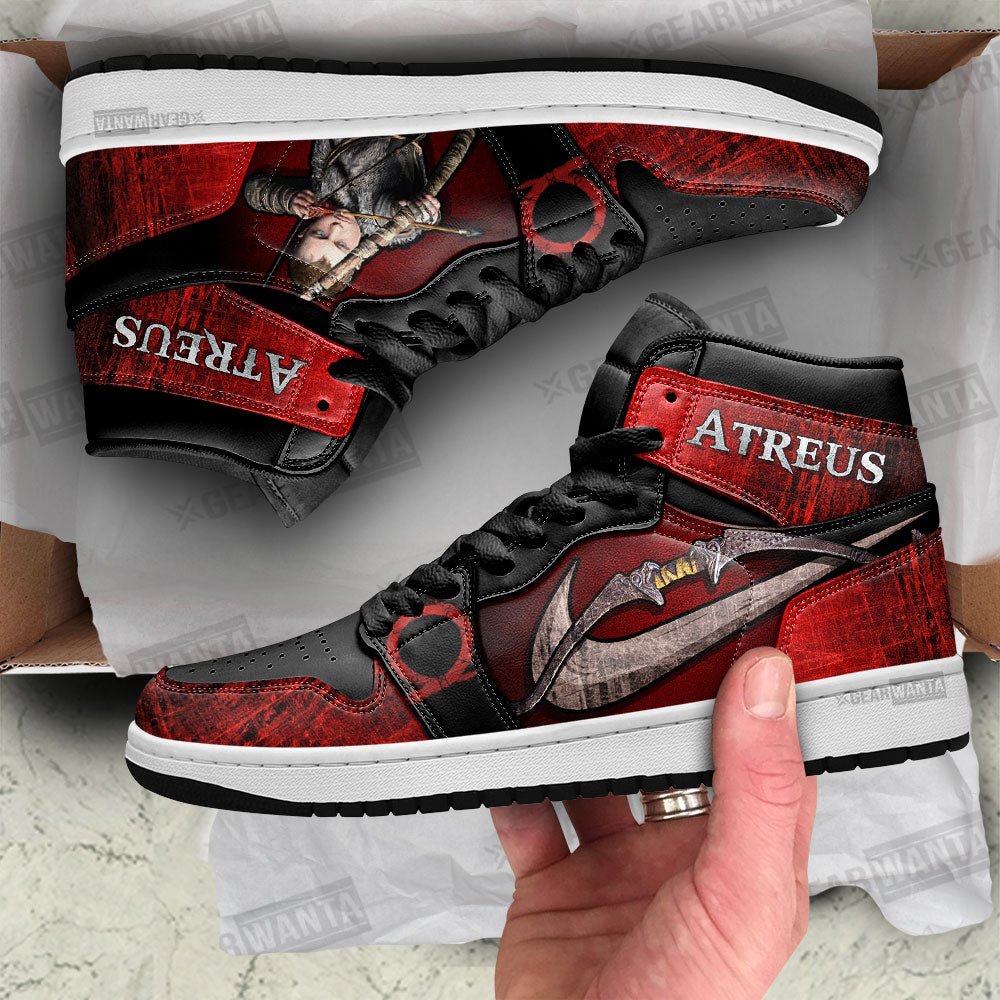 God Of War Atreus J1s Sneakers Custom For Gamer TT27  Grabiiva